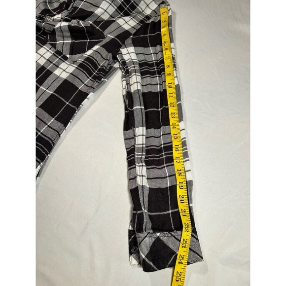 Rails Women’s Hunter Black White Plaid Button Long Sleeve Shirt Size Small - Picture 9 of 9